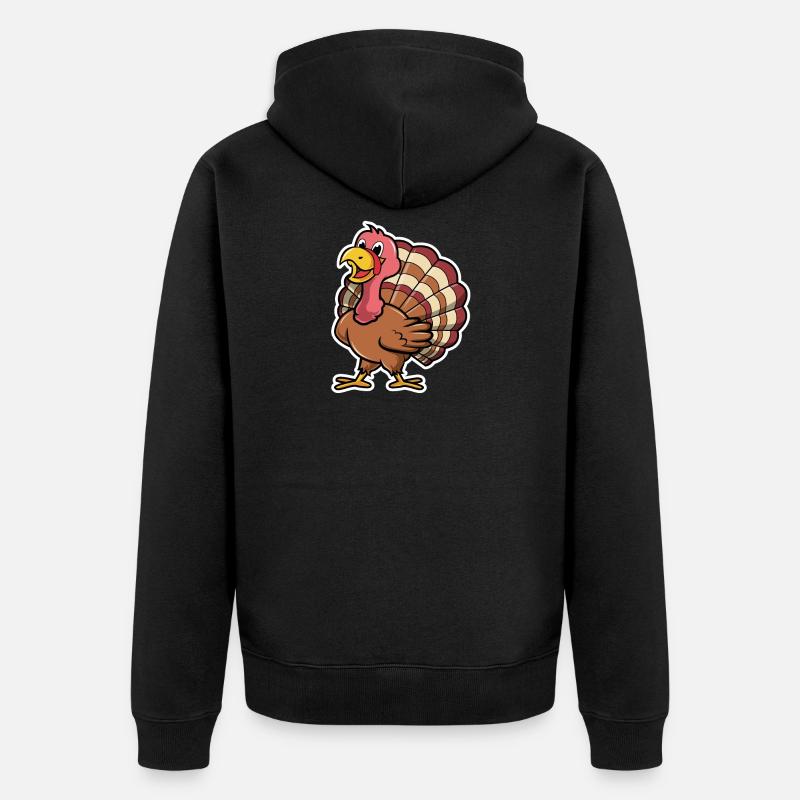 Dinde douce - Veste à capuche bio Premium Unisexe - noir