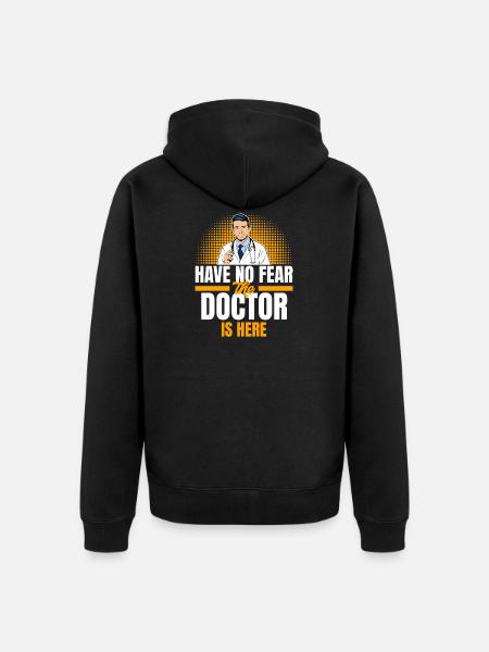 Doktor Arzt - Unisex Premium Bio Zip Hoodie - Schwarz