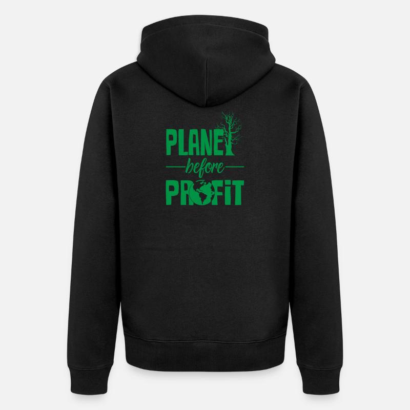 Protection climatique - Veste à capuche bio Premium Unisexe - noir
