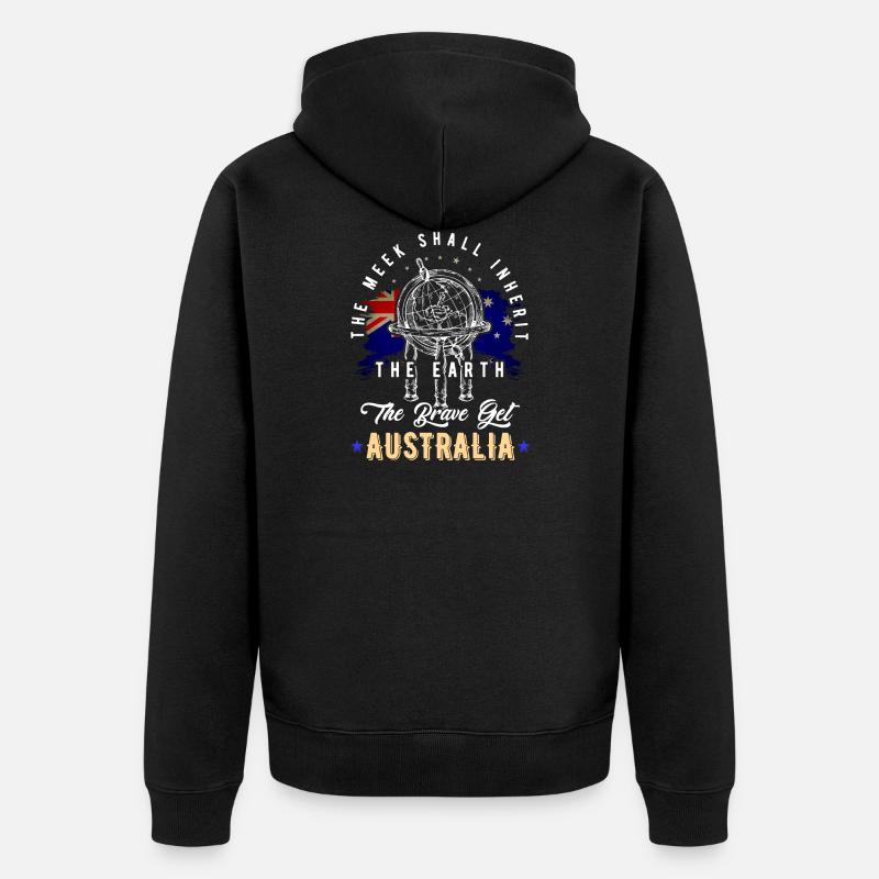 Australie - Veste à capuche bio Premium Unisexe - noir