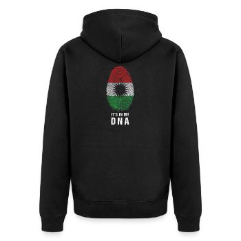 Kurdistan Kurde Geschenk Erbil kurdische Türken - Unisex Premium Bio Zip Hoodie - Schwarz - Hinten - Nico (187cm)