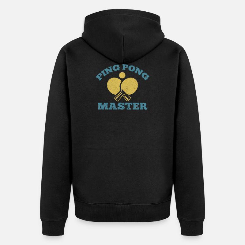 Maître Ping Pong - Veste à capuche bio Premium Unisexe - noir