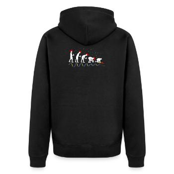 Carnival Evolution Carnival - Unisex Premium Organic Zip Hoodie - black - Back - Nico (187cm)