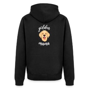 Golden Mama Golden Retriever - Veste à capuche bio Premium Unisexe - noir - Dos - Nico (187cm)
