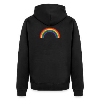 arc en ciel arc en ciel - Veste à capuche bio Premium Unisexe - noir - Dos - Nico (187cm)
