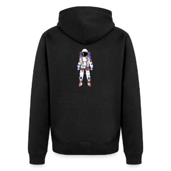 Astronaut - Veste à capuche bio Premium Unisexe - noir - Dos - Nico (187cm)