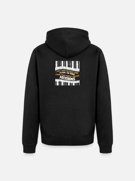 Pianiste pianiste - Veste à capuche bio Premium Unisexe - noir
