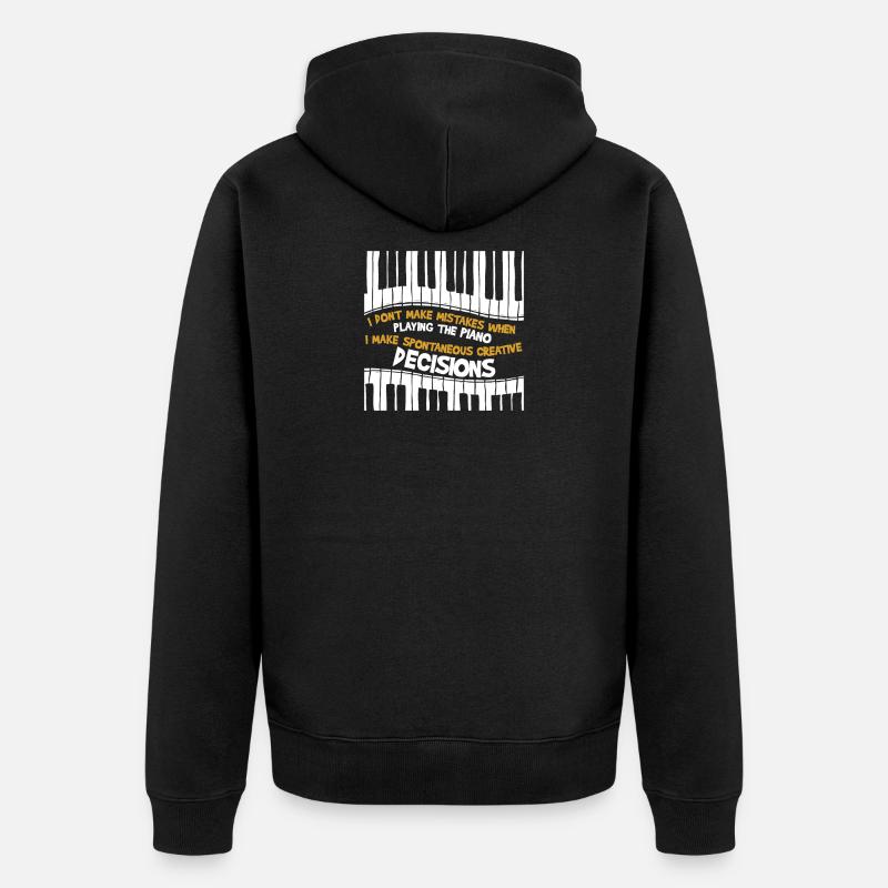 Pianiste pianiste - Veste à capuche bio Premium Unisexe - noir