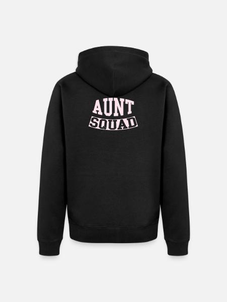 Aunt - Unisex Premium Organic Zip Hoodie - black