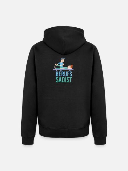 Masseur - Unisex Premium Bio Zip Hoodie - Schwarz