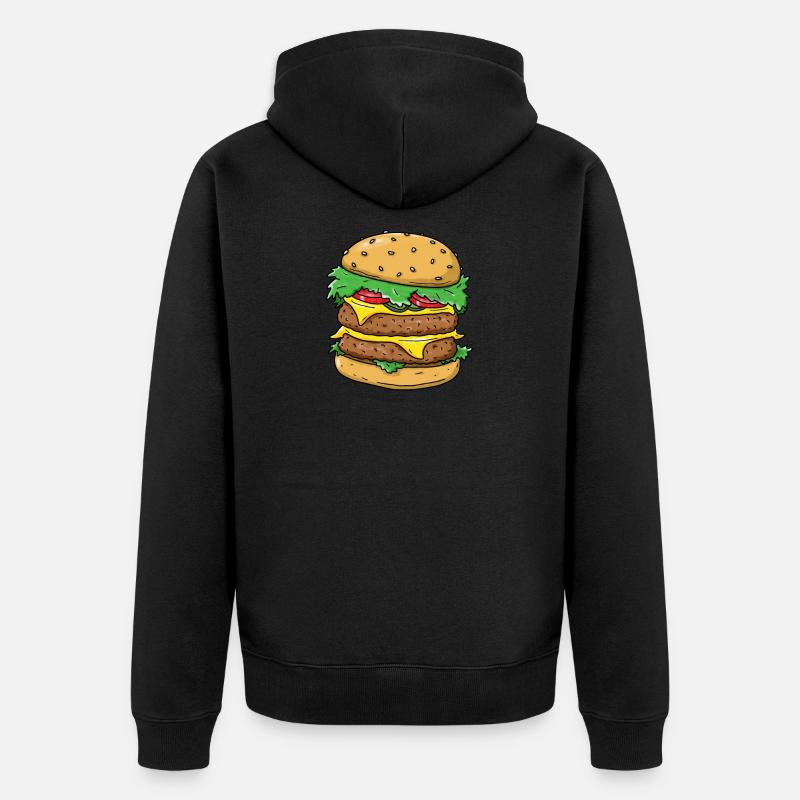 Burger - Veste à capuche bio Premium Unisexe - noir