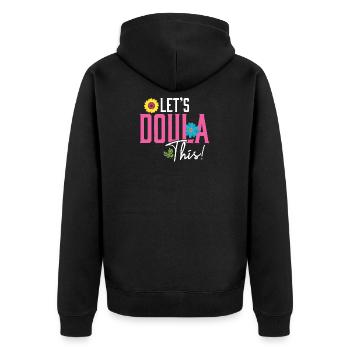 Laisse Doula ce cadeau pour les femmes Doula - Veste à capuche bio Premium Unisexe - noir - Dos - Nico (187cm)