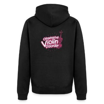 violon - Veste à capuche bio Premium Unisexe - noir - Dos - Nico (187cm)