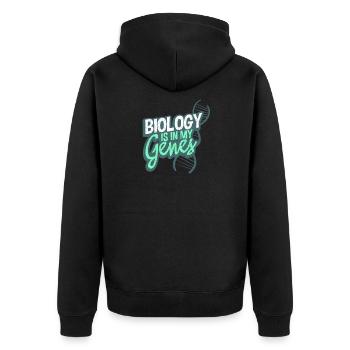 Biologie - Veste à capuche bio Premium Unisexe - noir - Dos - Nico (187cm)