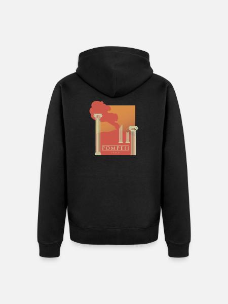 Pompeii ruins - Italy - Unisex Premium Organic Zip Hoodie - black