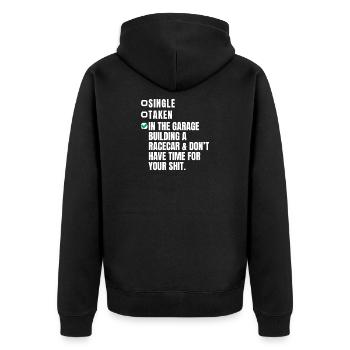 voiture - Veste à capuche bio Premium Unisexe - noir - Dos - Nico (187cm)