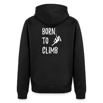 bouldering - Veste à capuche bio Premium Unisexe - noir - Dos - Nico (187cm)