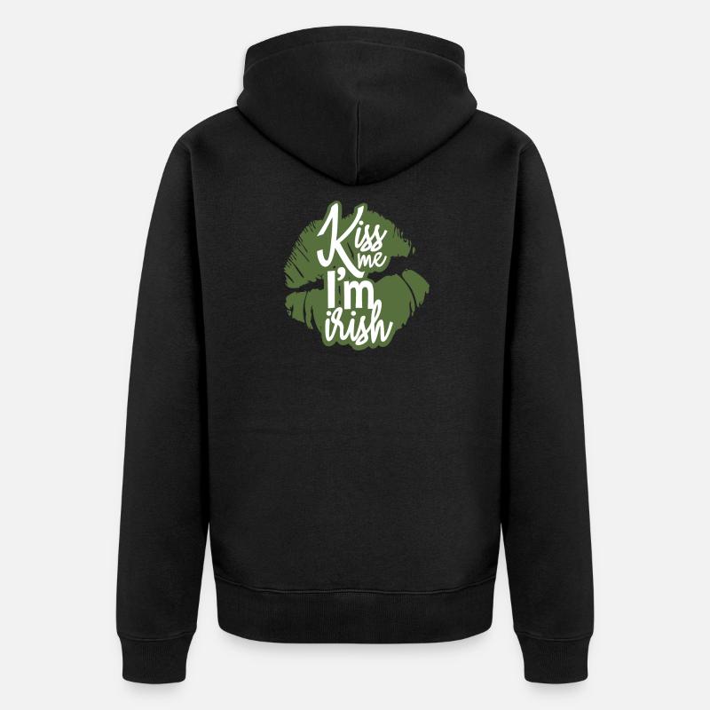 Irlandais de la Saint-Patrick - Veste à capuche bio Premium Unisexe - noir
