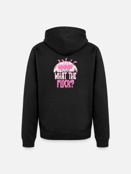 Flamingo - Veste à capuche bio Premium Unisexe - noir