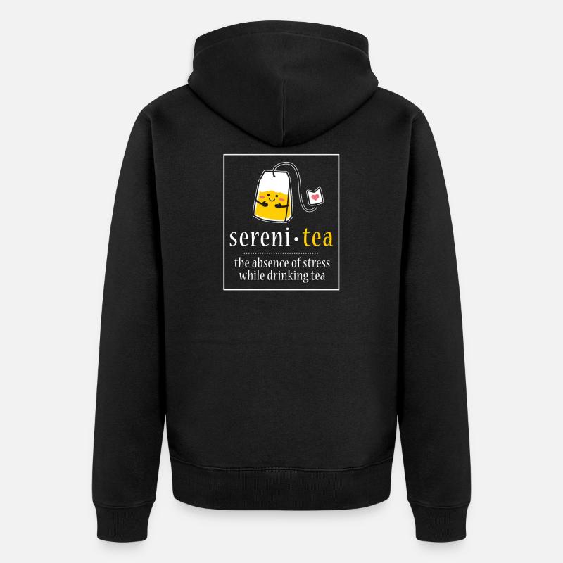 tee - Unisex Premium Bio Zip Hoodie - Schwarz