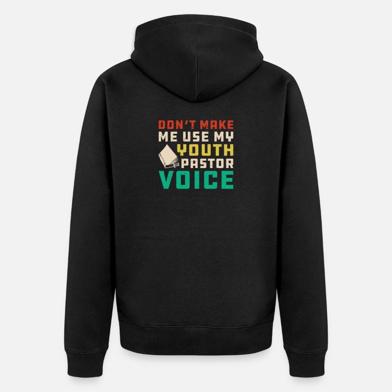 Pastor - Unisex Premium Bio Zip Hoodie - Schwarz