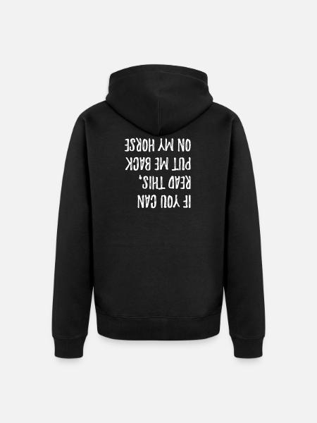 Cheval - Veste à capuche bio Premium Unisexe - noir
