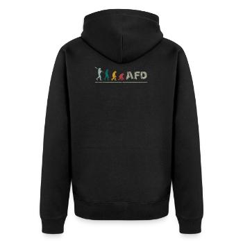 AFD Evolution Anti Racism Germany Against Ras - Veste à capuche bio Premium Unisexe - noir - Dos - Nico (187cm)