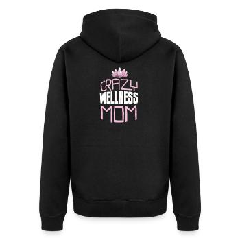 Massage masseur maman - Veste à capuche bio Premium Unisexe - noir - Dos - Nico (187cm)