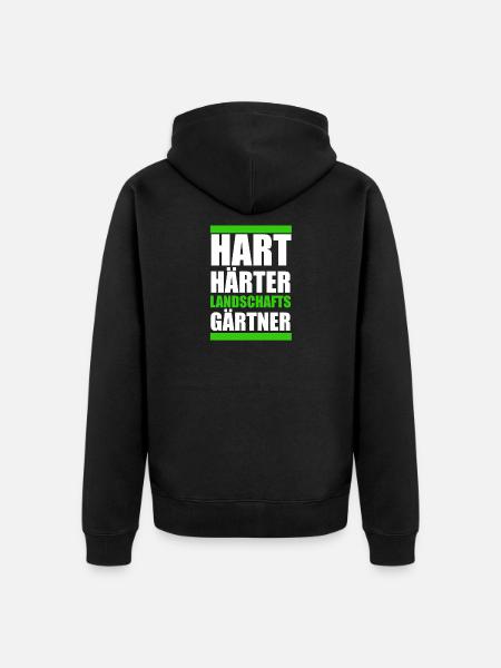 Garten - Unisex Premium Bio Zip Hoodie - Schwarz