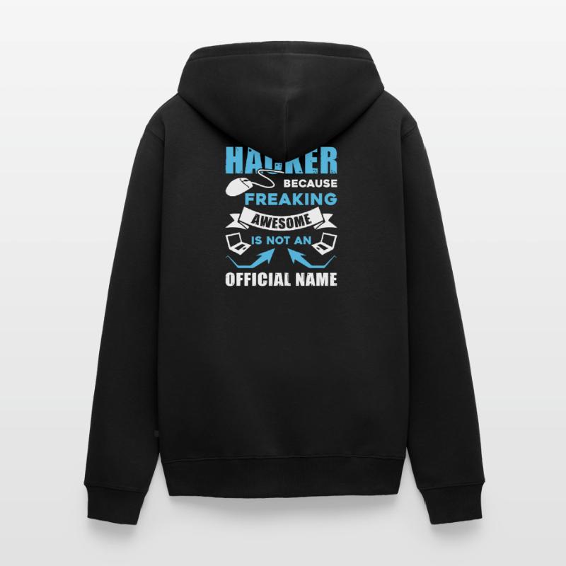 Hacker Super Hacker Unisex Premium Bio Zip Hoodie