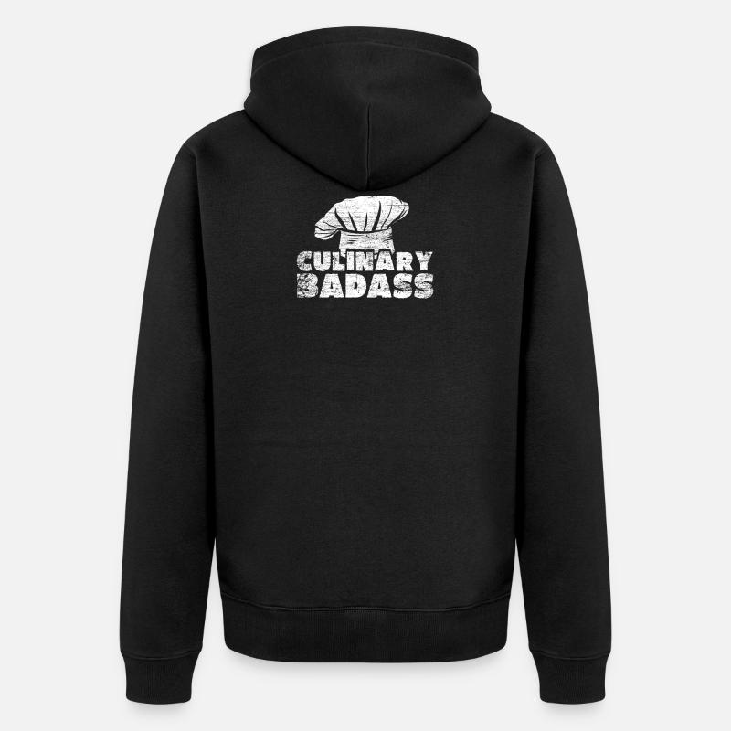 Kochen Koch - Unisex Premium Bio Zip Hoodie - Schwarz
