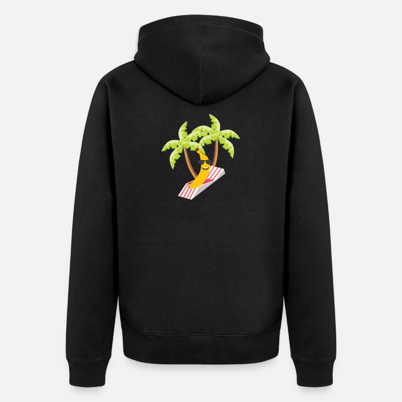 Banane - Veste à capuche bio Premium Unisexe - noir