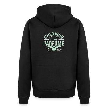 Natation - Veste à capuche bio Premium Unisexe - noir - Dos - Nico (187cm)