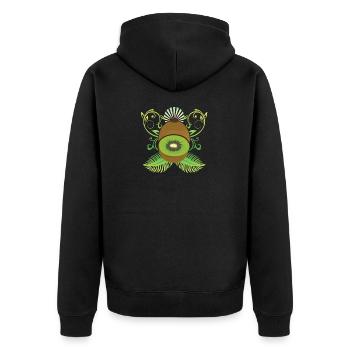 Kiwi - Veste à capuche bio Premium Unisexe - noir - Dos - Nico (187cm)