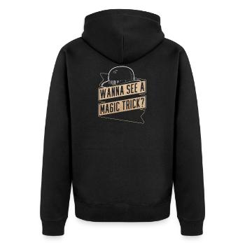 Magicien Tour de magie - Veste à capuche bio Premium Unisexe - noir - Dos - Nico (187cm)