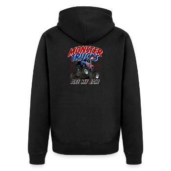 Monster Trucks Monstertruck sont ma confiture - Veste à capuche bio Premium Unisexe - noir - Dos - Nico (187cm)