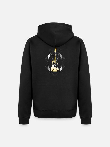 Rock band - Unisex Premium Organic Zip Hoodie - black