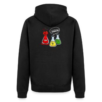 Je pense que vous exagérez le cadeau de la physique de la chimie - Veste à capuche bio Premium Unisexe - noir - Dos - Nico (187cm)