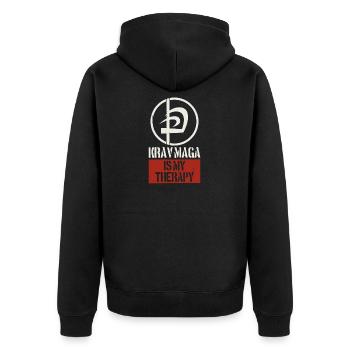 Krav Maga - Veste à capuche bio Premium Unisexe - noir - Dos - Nico (187cm)