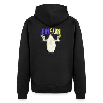 Ginguin - Veste à capuche bio Premium Unisexe - noir - Dos - Nico (187cm)