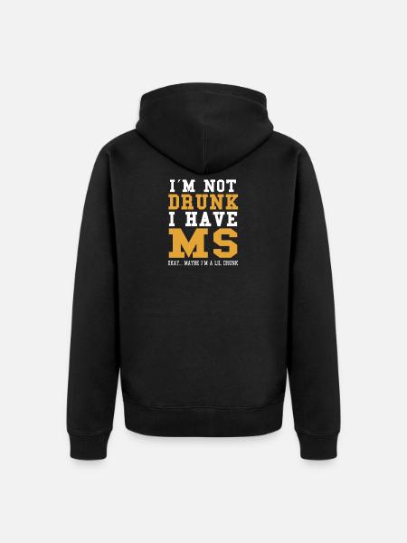 Multiple sclerosis - Unisex Premium Organic Zip Hoodie - black