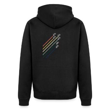 Vintage VTT VTT Colorful cadeau - Veste à capuche bio Premium Unisexe - noir - Dos - Nico (187cm)