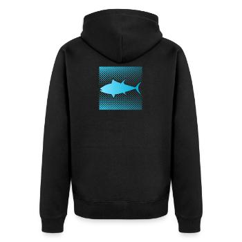Pêche au thon drôle - Veste à capuche bio Premium Unisexe - noir - Dos - Nico (187cm)
