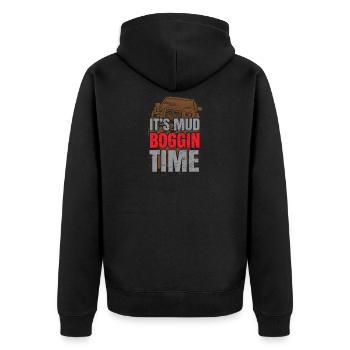 Drôle de boue Bogging Tshirt 4x4 Offroad Mens Gift - Veste à capuche bio Premium Unisexe - noir - Dos - Nico (187cm)