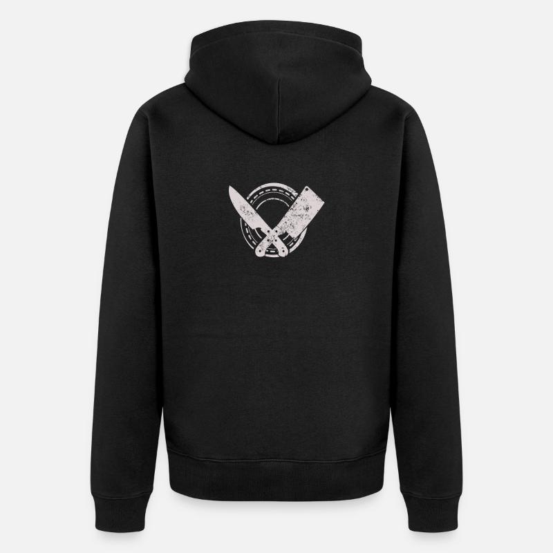 Outil de boucher - Veste à capuche bio Premium Unisexe - noir