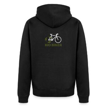 Respectueux de l’environnement Bio Biker VTT Cadeau - Veste à capuche bio Premium Unisexe - noir - Dos - Nico (187cm)
