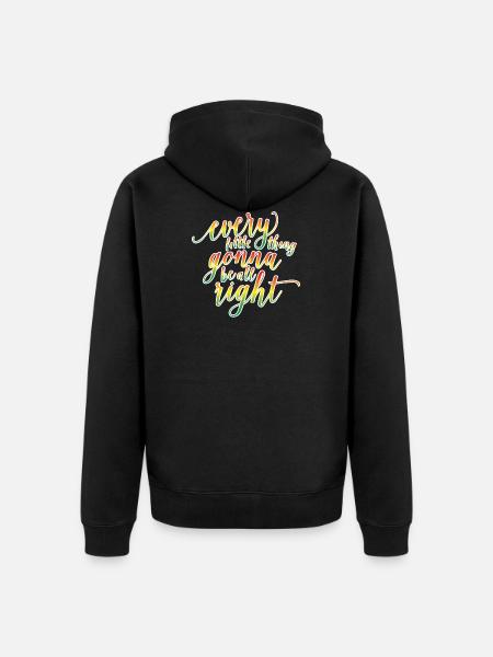 Reggae Rasta Dread Jamaica - Unisex Premium Organic Zip Hoodie - black