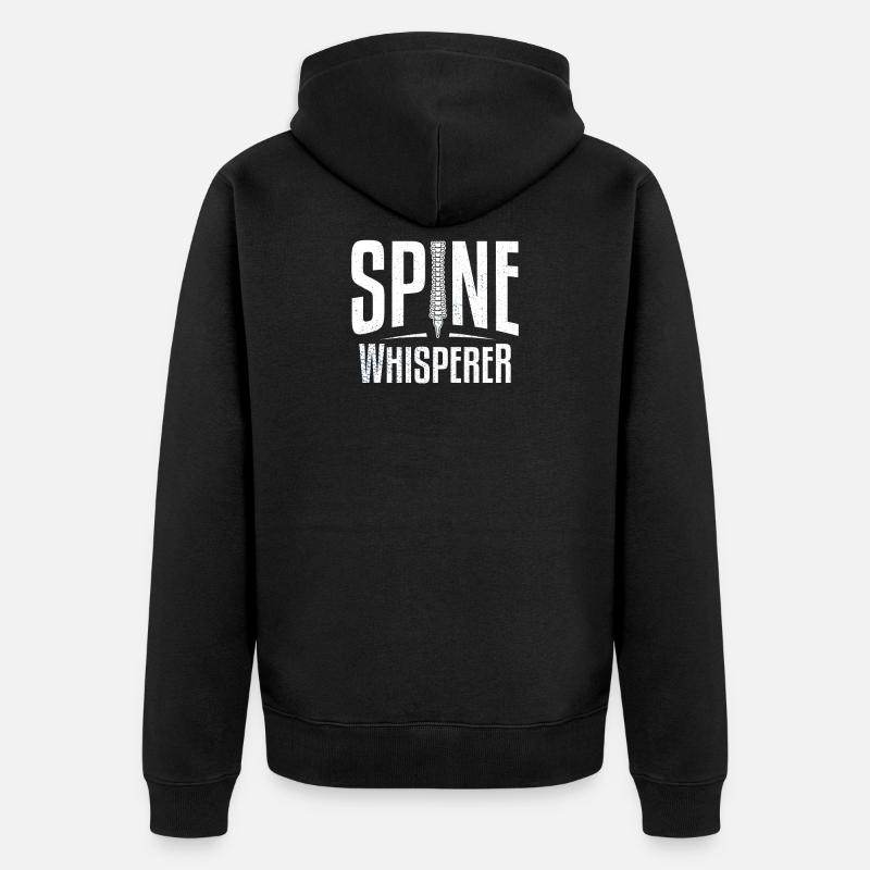Chiropracteur Occupation Spine Adjustment Funny - Veste à capuche bio Premium Unisexe - noir
