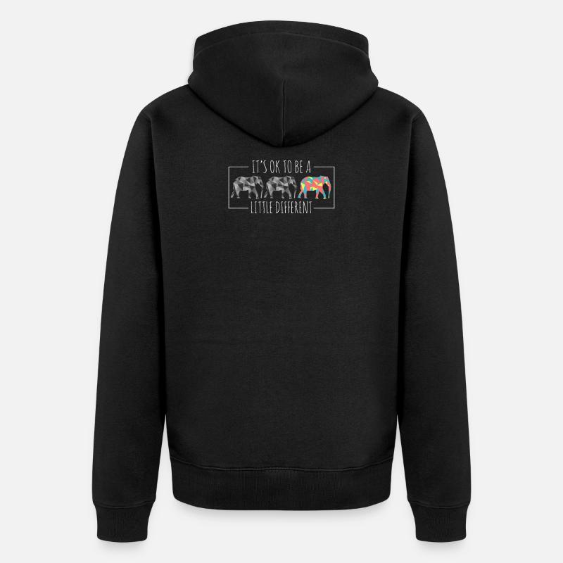 Sois différent - Veste à capuche bio Premium Unisexe - noir