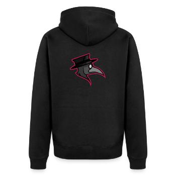 Plague Raven Plague Corona Covid 19 cadeau drôle - Veste à capuche bio Premium Unisexe - noir - Dos - Nico (187cm)